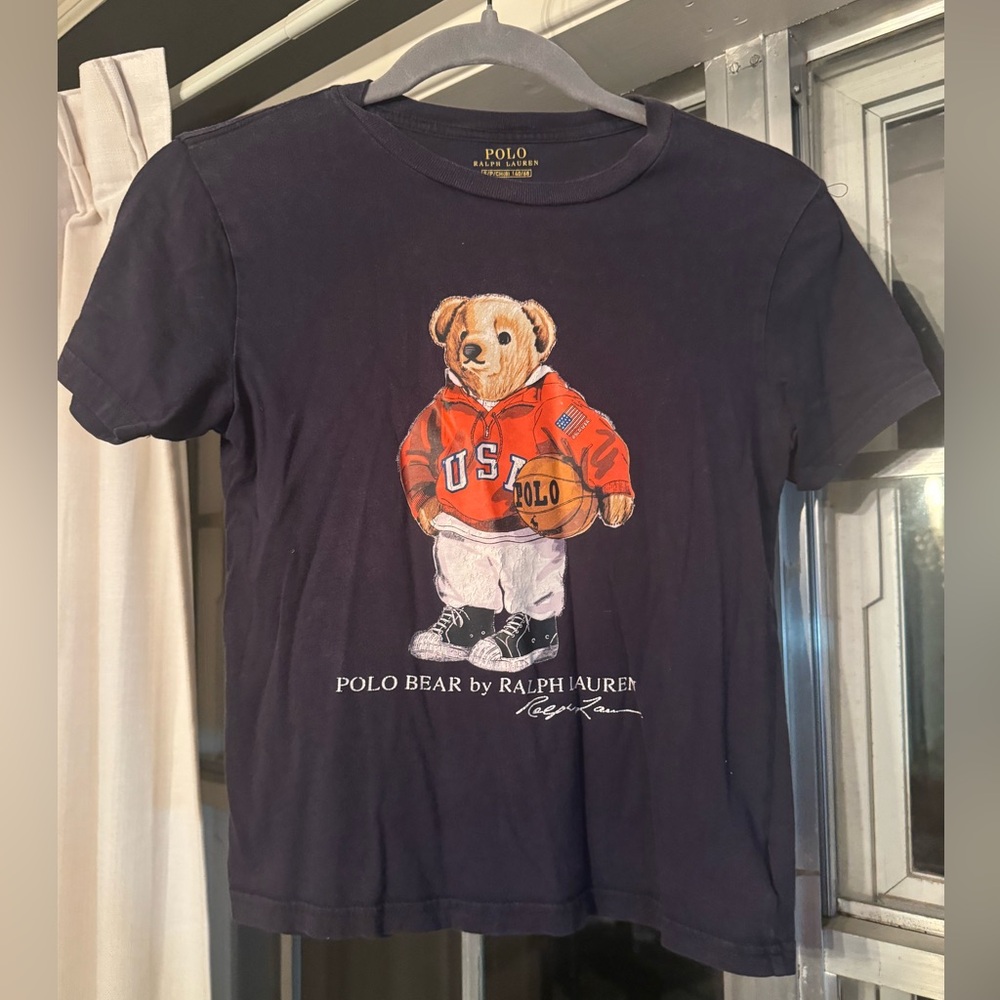Polo by Ralph Lauren Kids Black Bear Graphic Tee